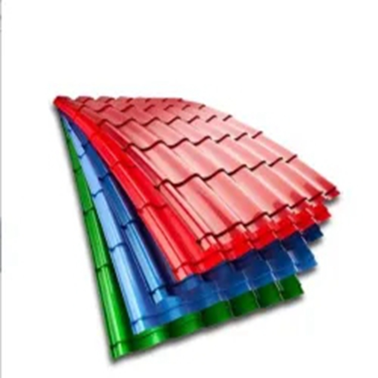 China Hot Sales Zinc Corrugated Roofing Sheet Color Coated Sheet Pre-painted Steel Roof Tile